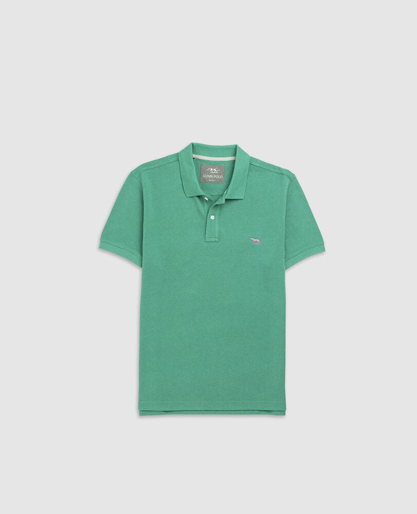 The Gunn Polo, EMERALD, Flat Lay