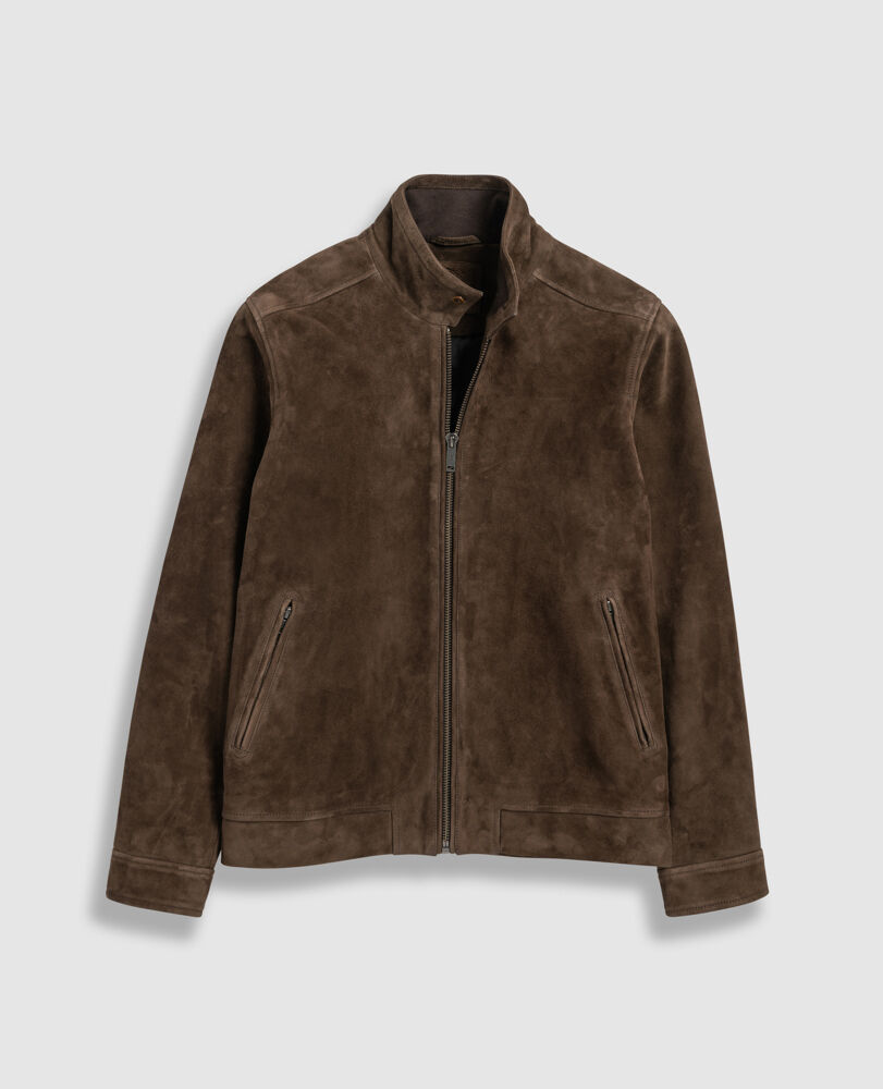 Glen Massey Lederjacke, TAUPE, Detail 2