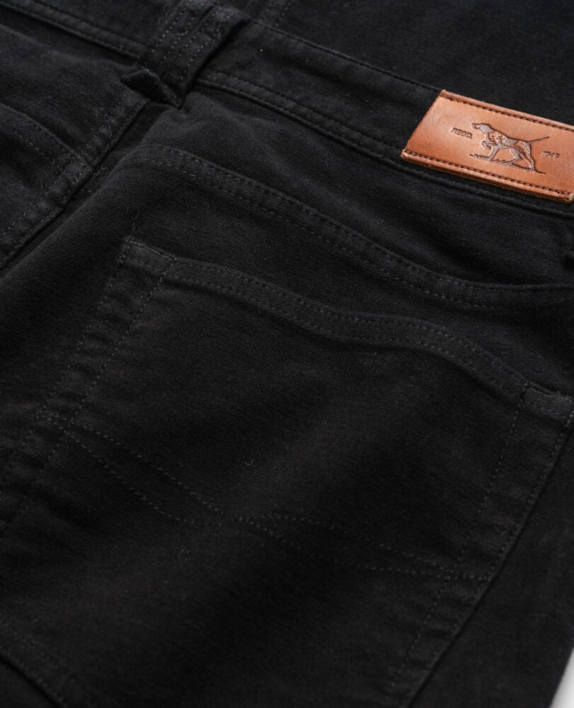 Albury Moleskin Straight Jean, NERO, Detail 3