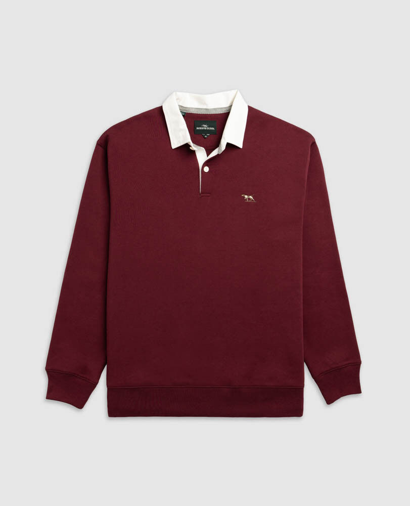 Otago Sweat, OXBLOOD, Flat Lay