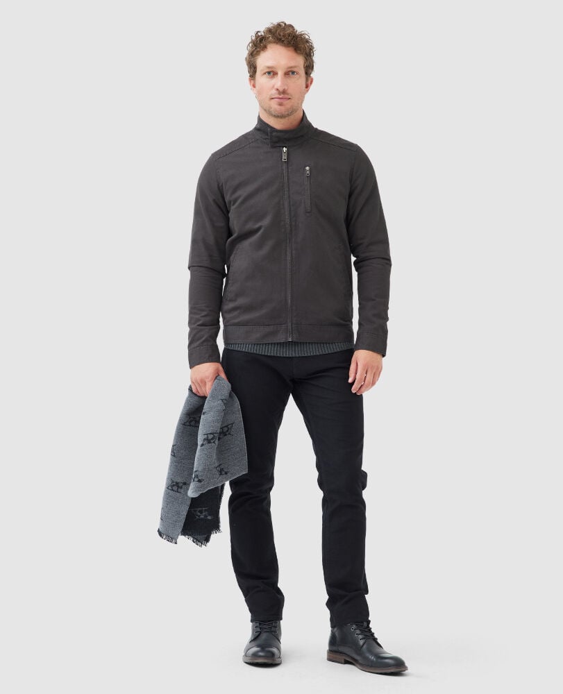 Armitage Jacket, PEWTER, Off Front