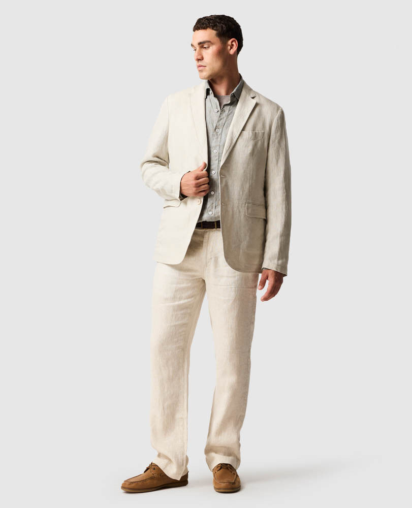 Coromandel Hemd mit sportlicher Passform, TAUPE, Off Front