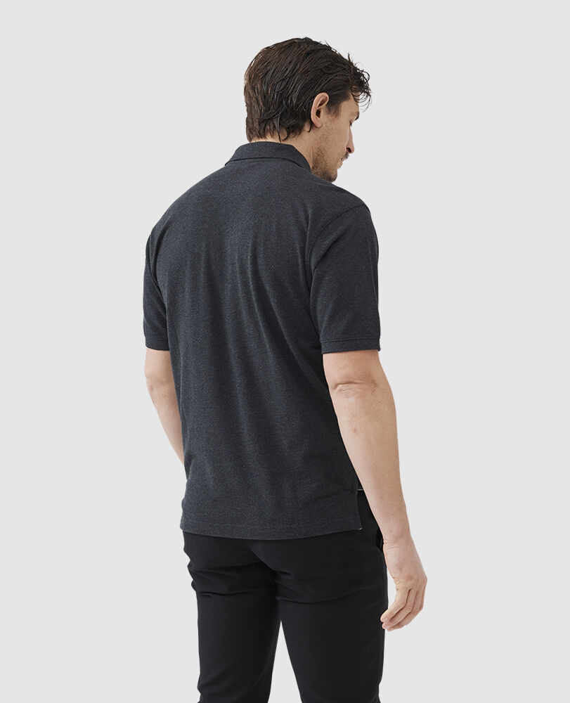 The Gunn Original Fit Polo, CHARCOAL, Back