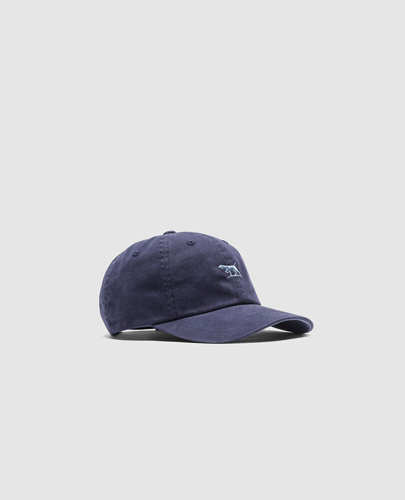 Gunn Cap, NAVY DENIM, Off Front