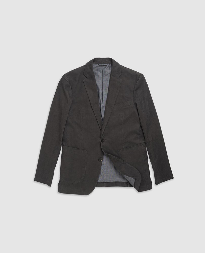 Saint Bathans Sports Fit Jacket, CHARCOAL, Flat Lay