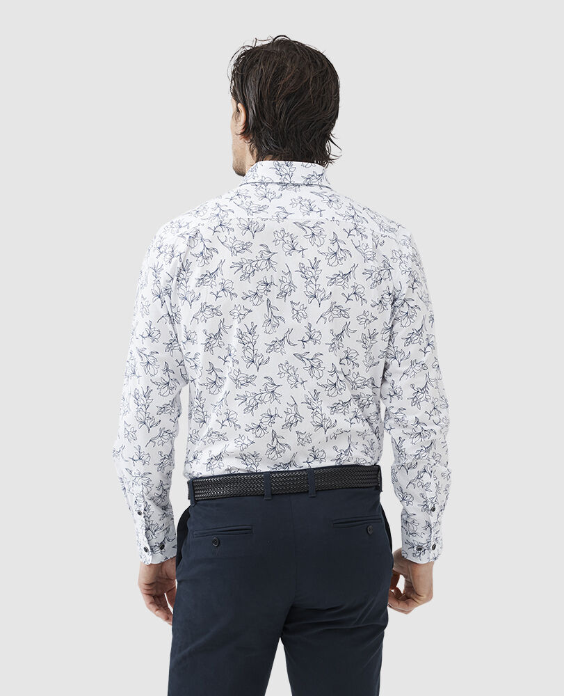 Hildersden Sports Fit Shirt, SNOW, Back