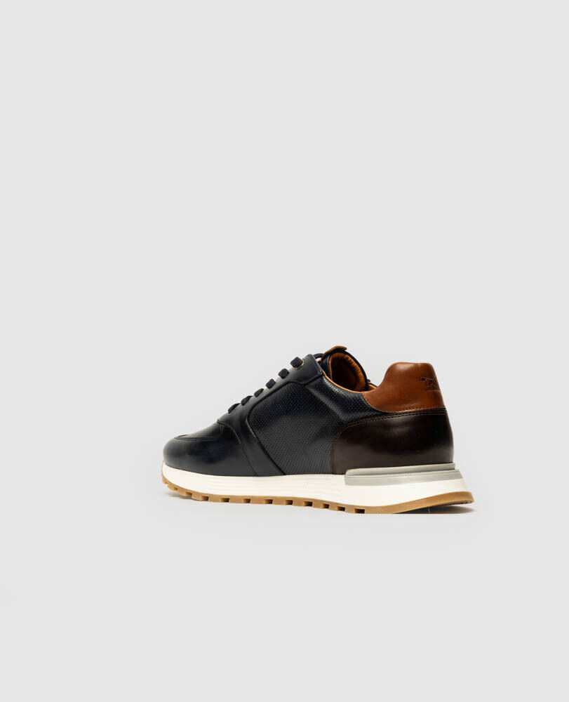 Peria Sneaker, NAVY, Flat Lay