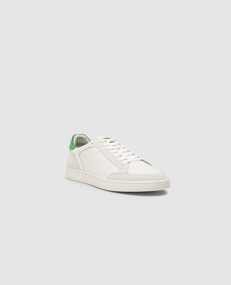 Sussex Street Sneaker, CHALK/EMERALD, Off Front