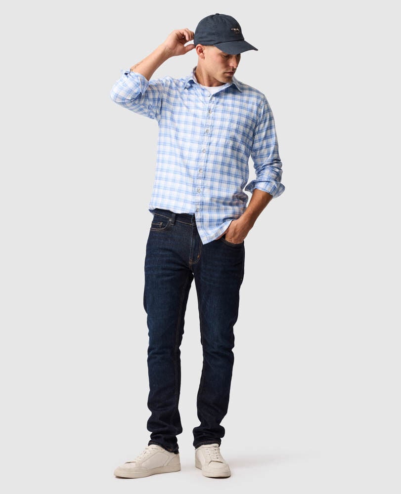 Scarborough Sports Fit Shirt, MARINE, Off Front