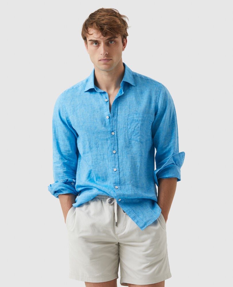 Seaford Sports Fit Shirt, CYAN, Front