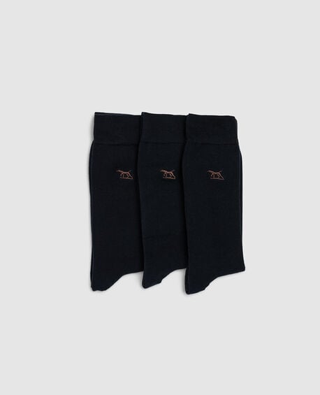 Dry Plains Three Pack Socks, MARINE