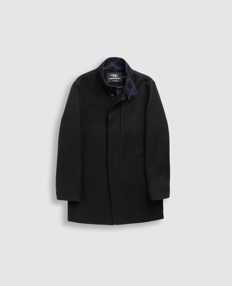 Cain Flat Coat, ONYX, Flat Lay