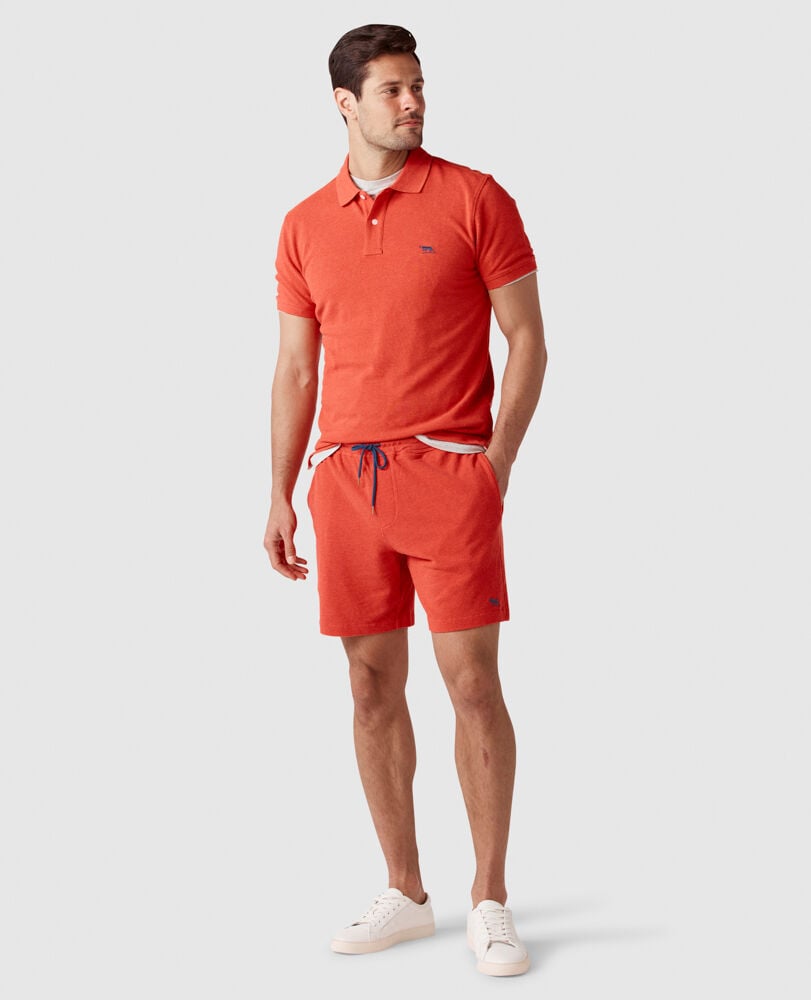 Pique 7" Resort Short, FIESTA, Off Front