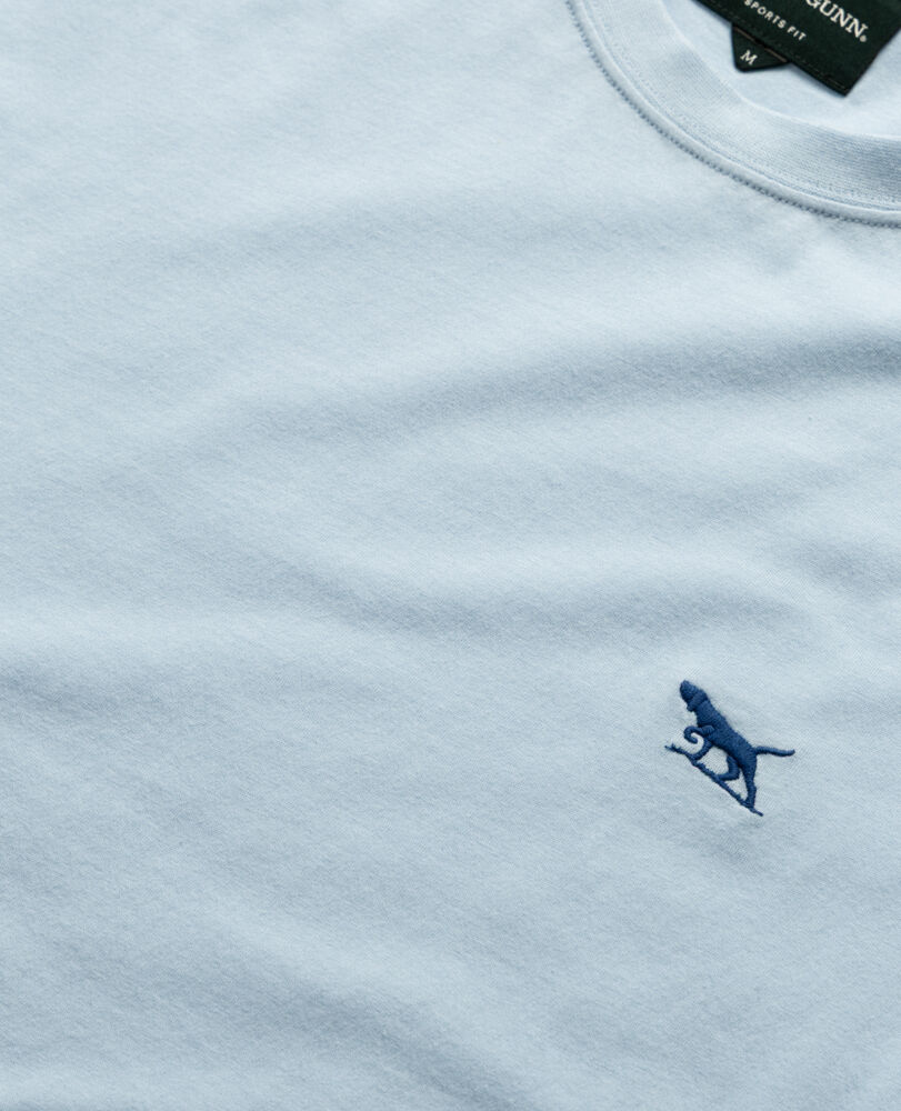 The Gunn Tee 2.0, BLEU GLACE, Off Front