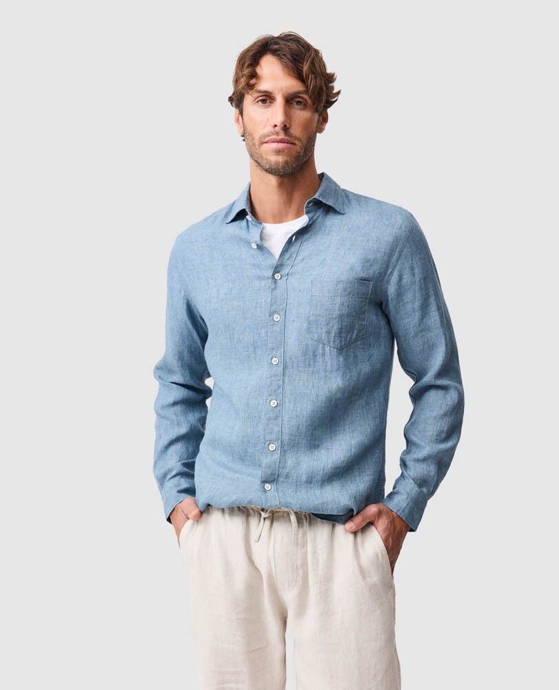 Coromandel Sports Fit Shirt &middot; Sea Stone ME, SEA STONE, Front