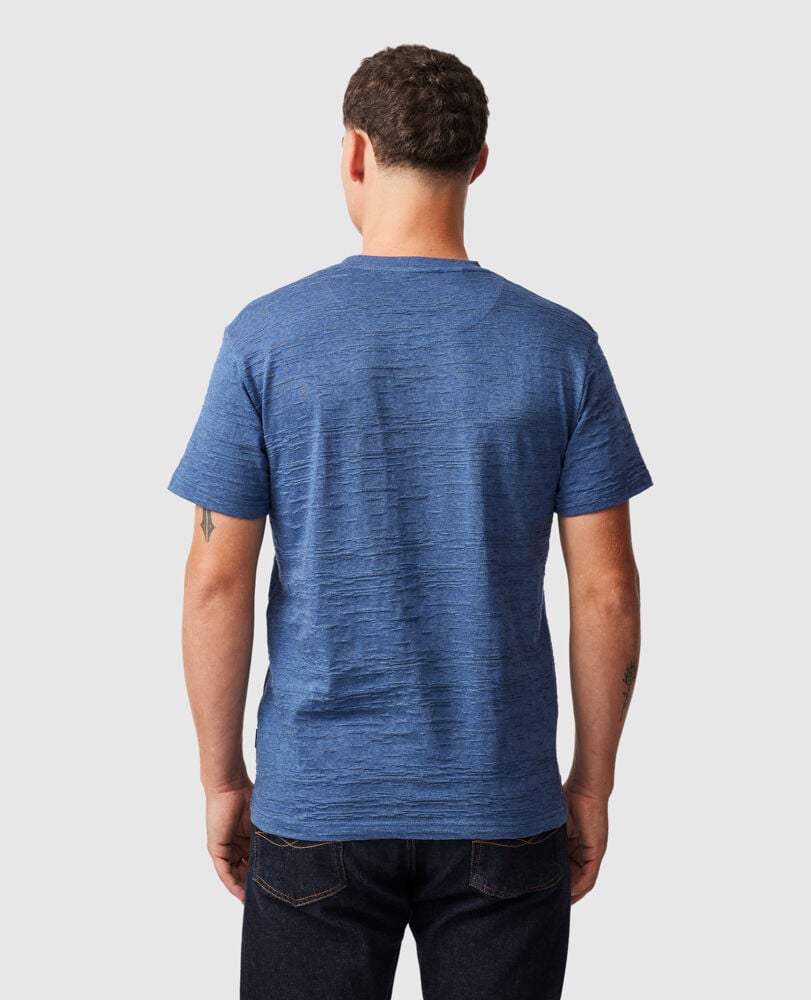 Leith Valley Sports Fit T-Shirt , OCEAN, Back