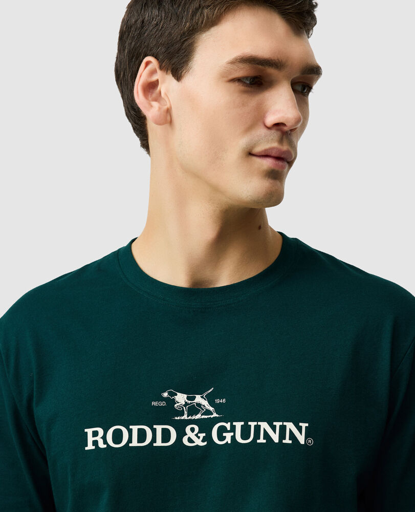 The Logo Tee 2.0, BOTTLE GREEN, Flat Lay