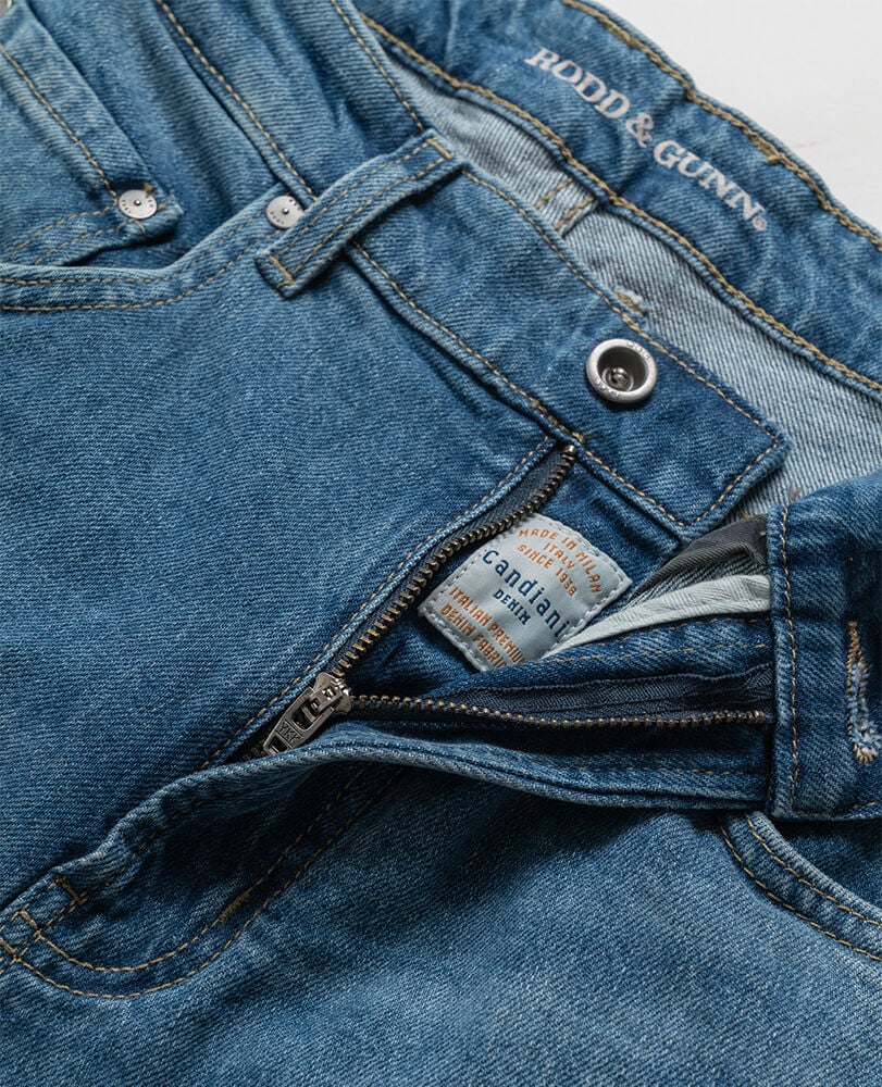 Timaru Relaxed Fit Italian Denim, LIGHT BLUE, Back