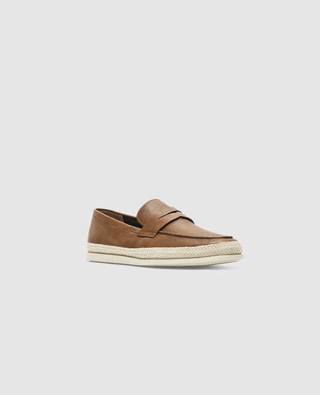 Huaraki Jute Loafer, COGNAC