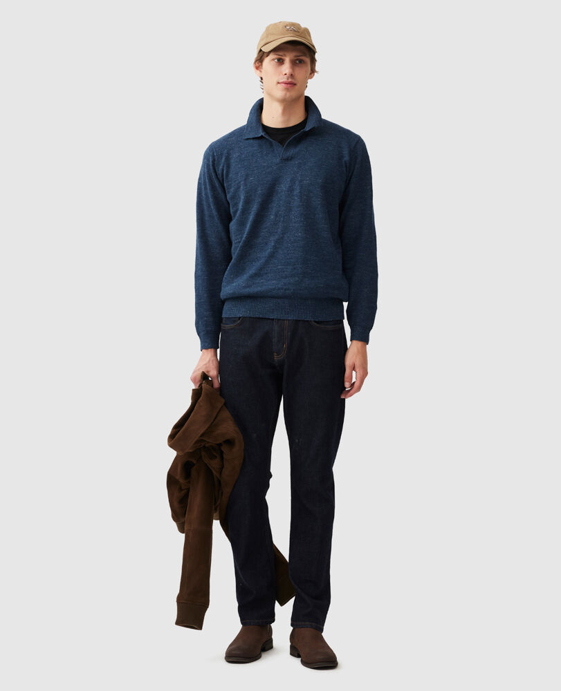 Fortrose Knit, MITTERNACHT, Off Front