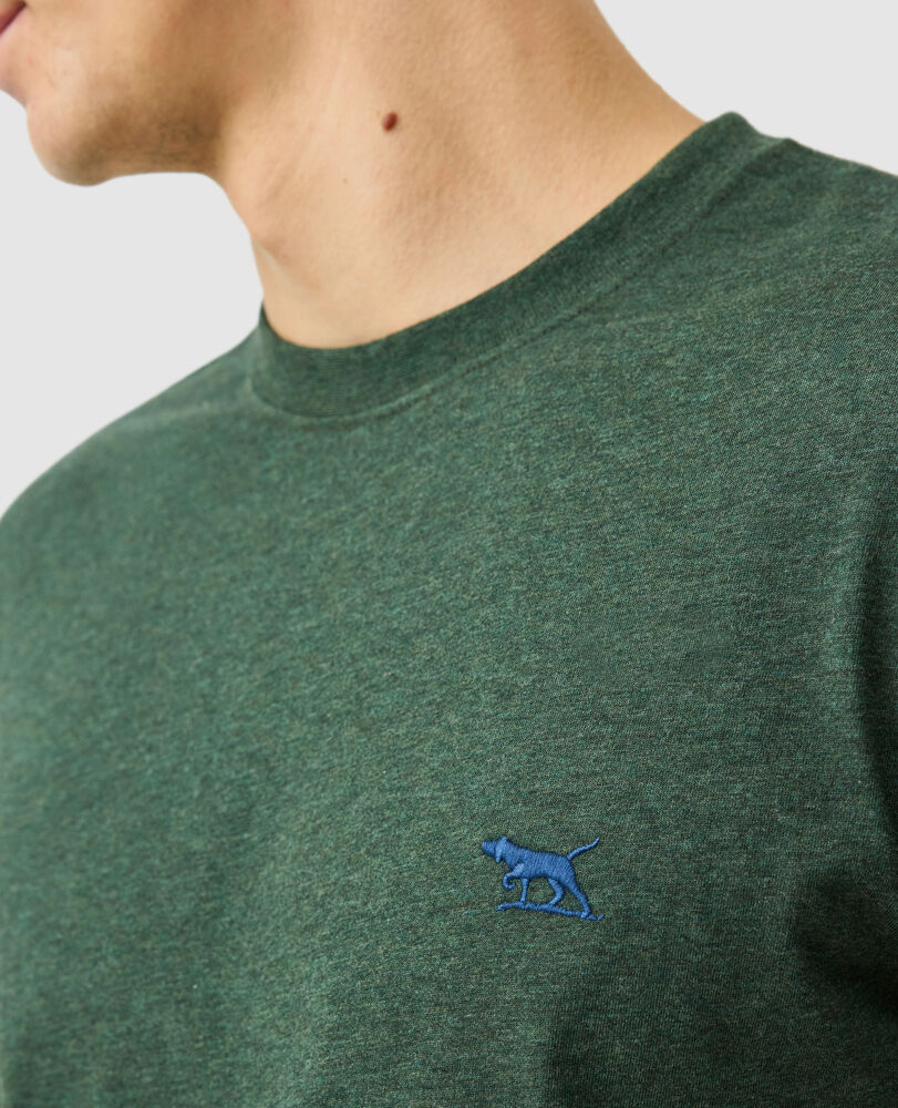 The Gunn Tee 2.0, HUNTER GREEN, Flat Lay