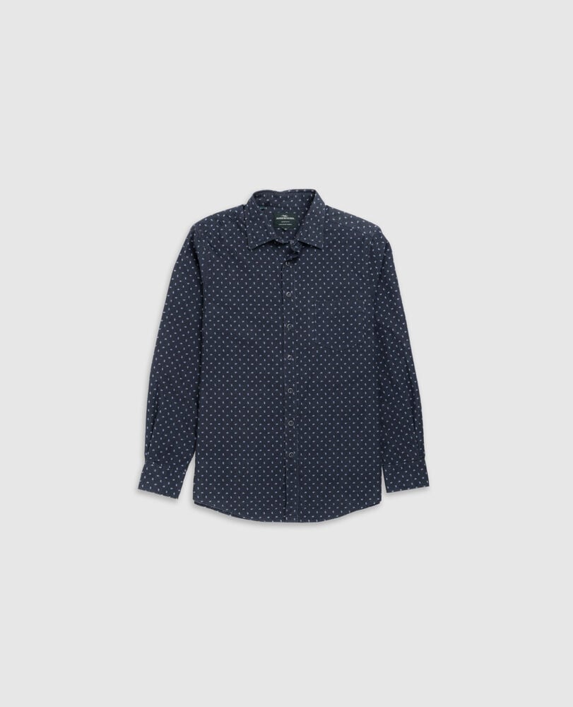 Harrington Sports Fit Shirt, BLUEBERRY, Flat Lay