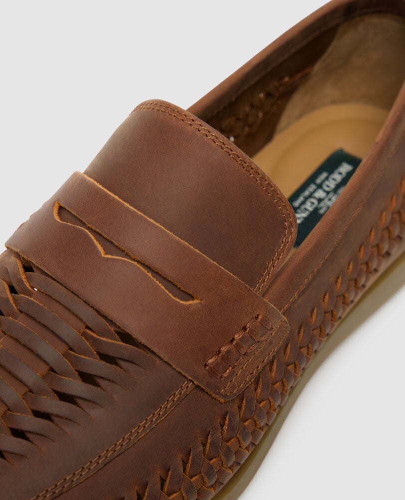 Gisborne Huarache Slip On, COFFEE, Detail 3