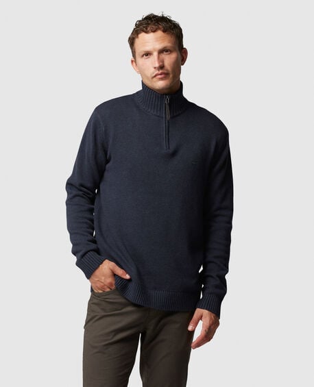 Merrick Bay 1/4 Zip Sweater, INK