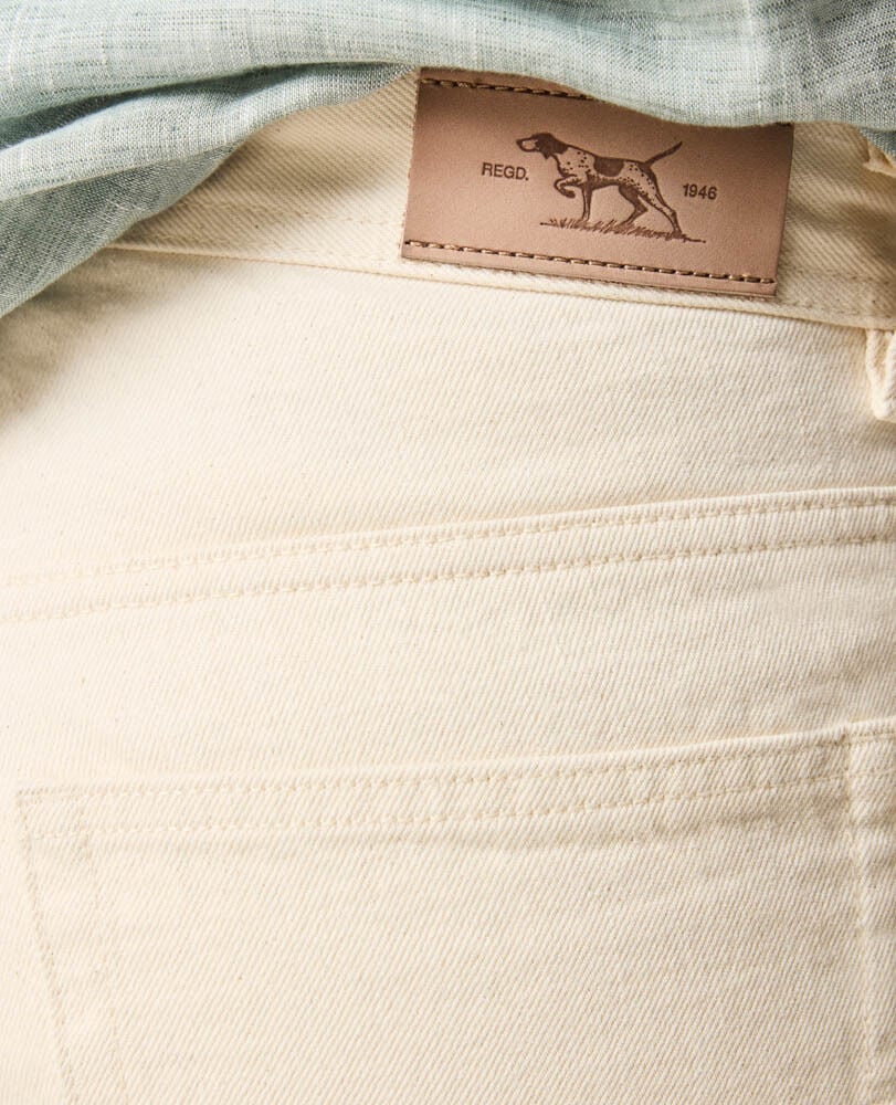 Ventry Relaxed Fit Jean, ECRU, Flat Lay