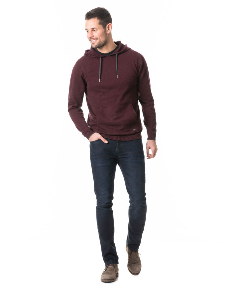 Kingsley Park Knit, BORDEAUX, Off Front