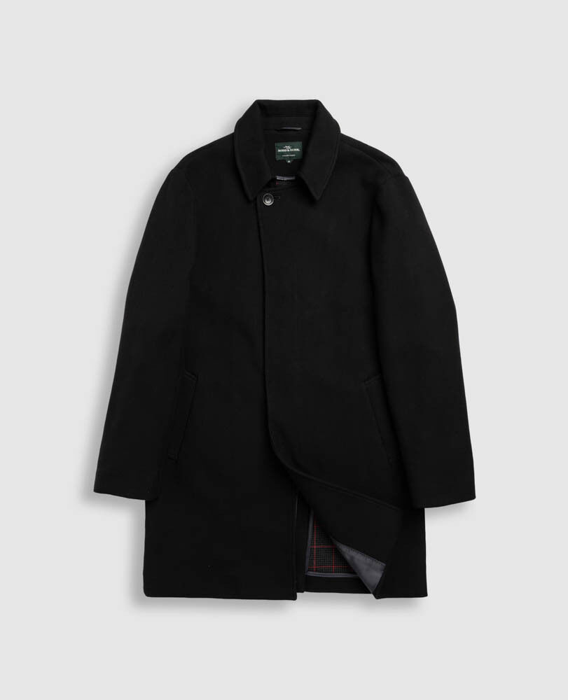 Taranaki Coat, ONYX, Flat Lay