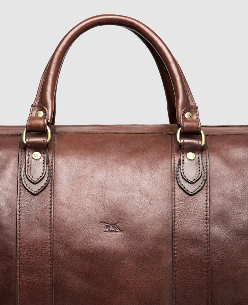 R&G Large Weekender, CHOCOLATE, Flat Lay