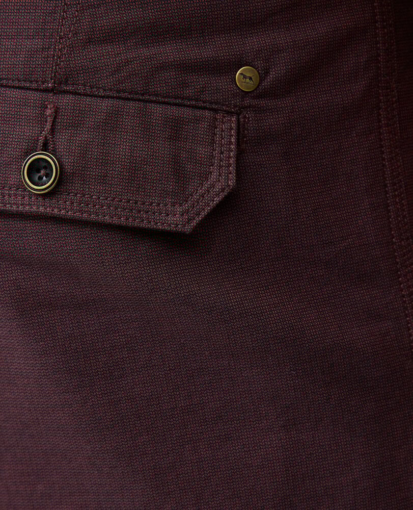 The Gunn 9" Short, OXBLOOD, Detail 3