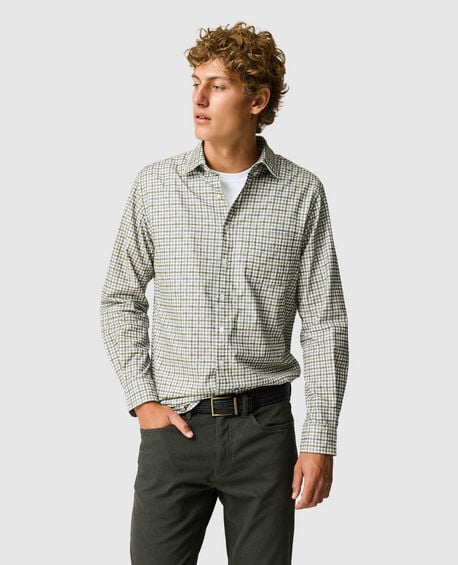 Gledknowe Sports Fit Shirt, OLIVE