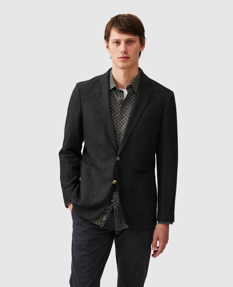 Thorton Sports Fit Jacket, CHARCOAL, Front