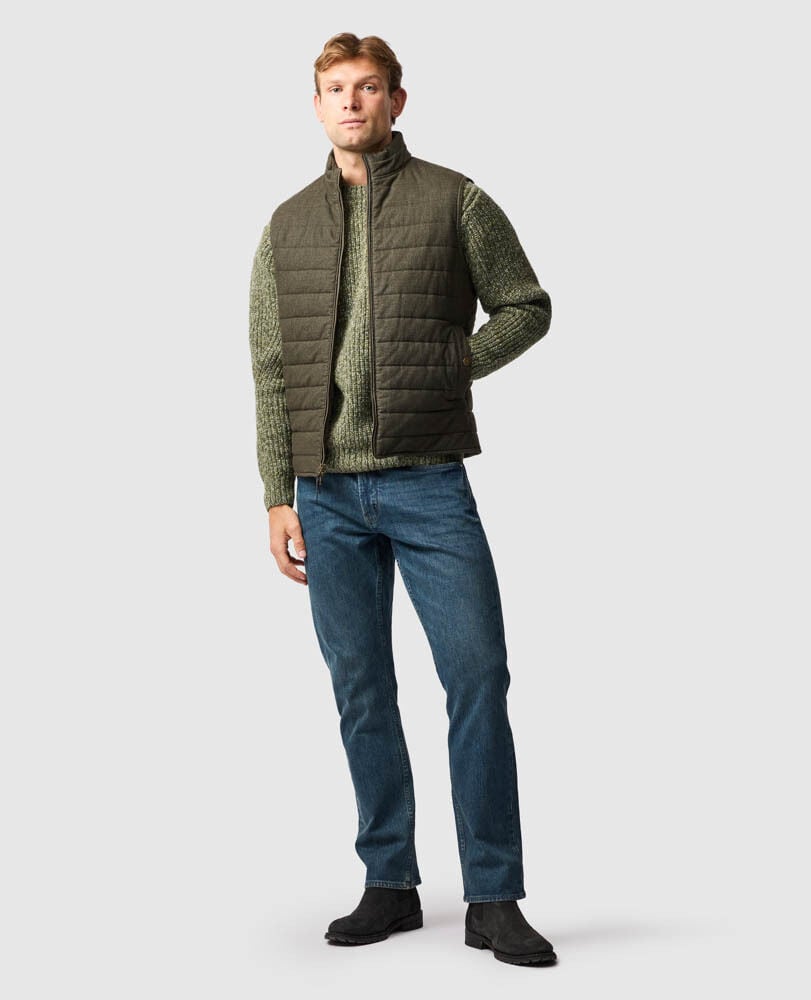Dunedin Road Vest, MOSS, Off Front