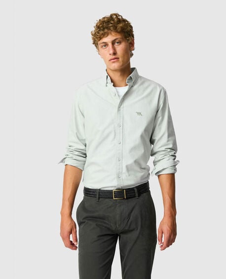 Gunn Oxford Sports Fit Shirt, EUCALYPTUS