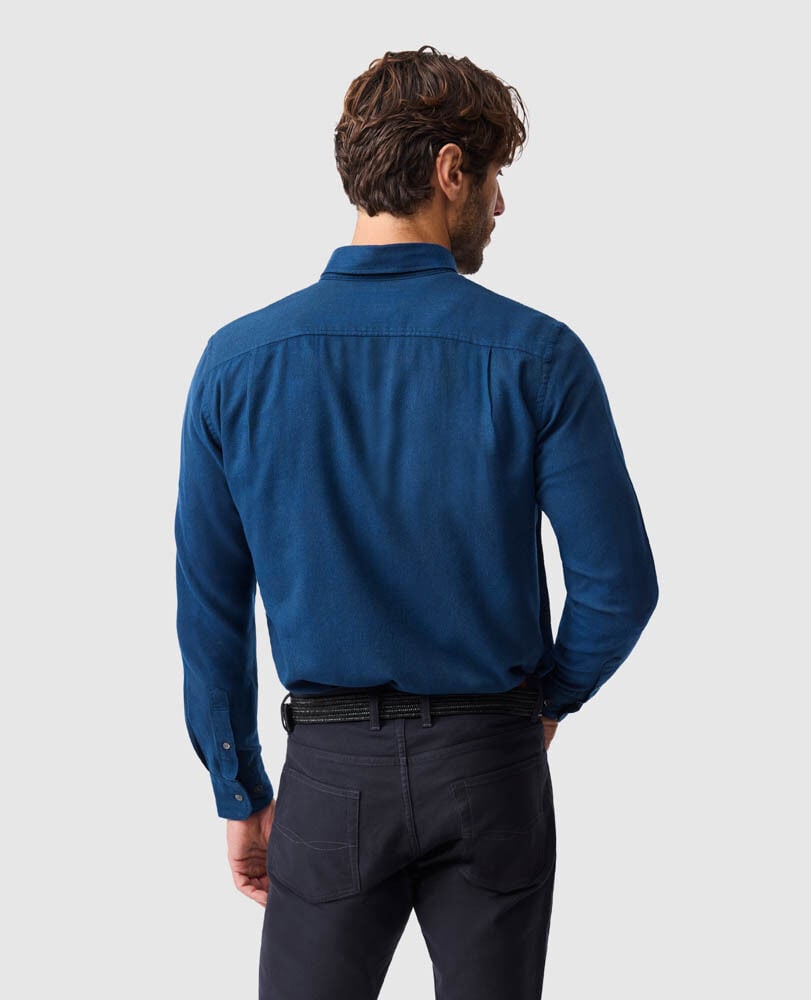 Chemise slim Barrhill, OCEAN FONCÉ, Back