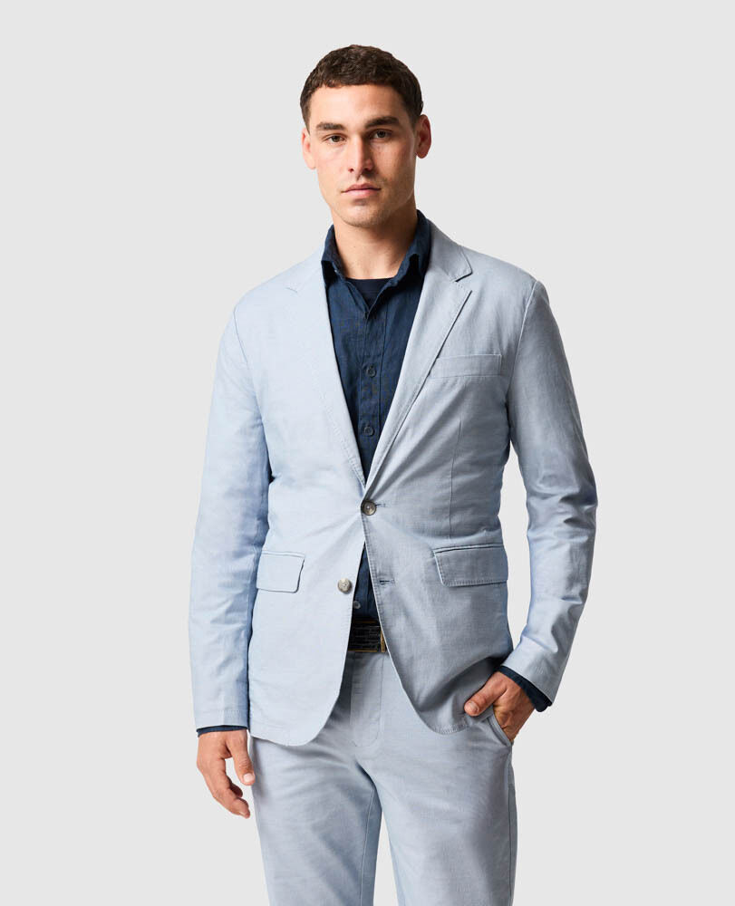 Gunn Blazer Sports Fit Jacket, DUSK, Front