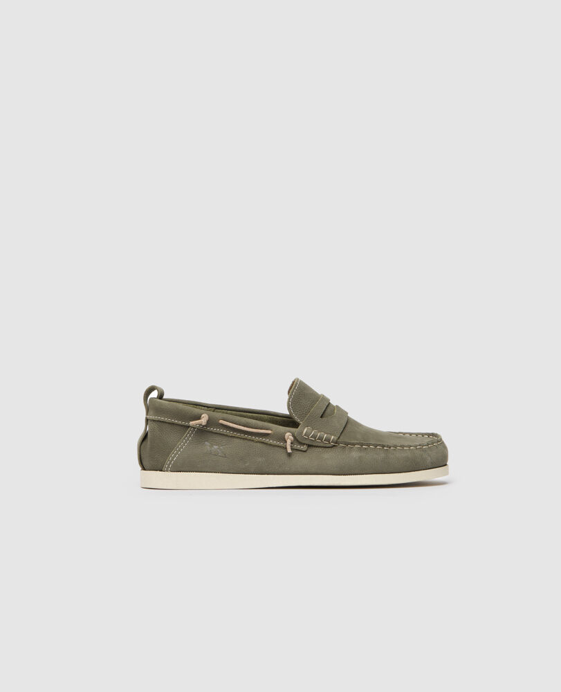 Victoria Loafer, OLIVE, Front