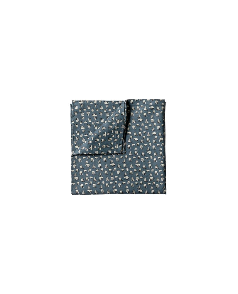 Windsor Street Pocket Square/Bluesteel 1, BLUESTEEL, Off Front