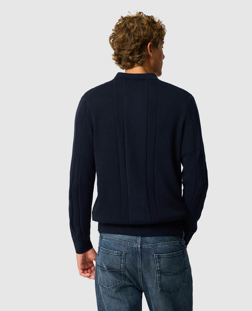 Quinns Flat Knit, MIDNIGHT, Back