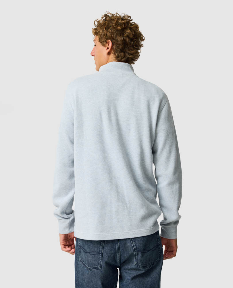 Sweatshirt col 1/4 zip alton ave, GLACE, Back