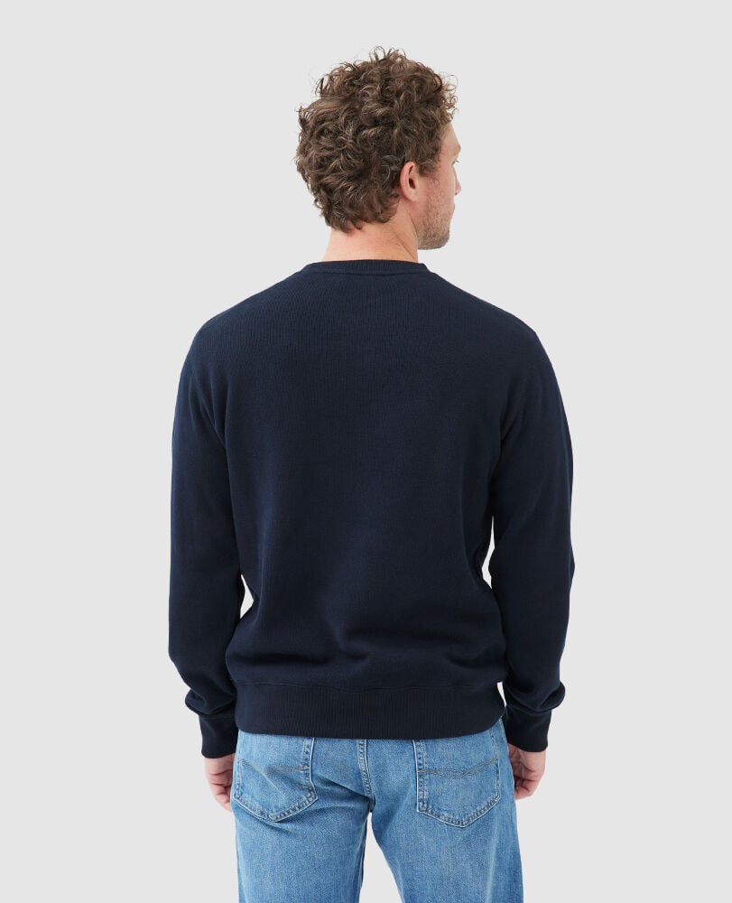 Gunn Crew Neck Sweat, MIDNIGHT, Back