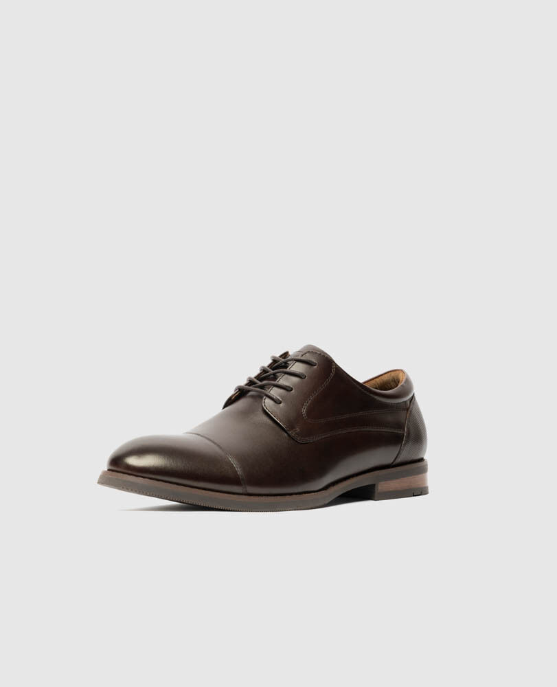 Loburn Derby Shoe, CHOCOLATE