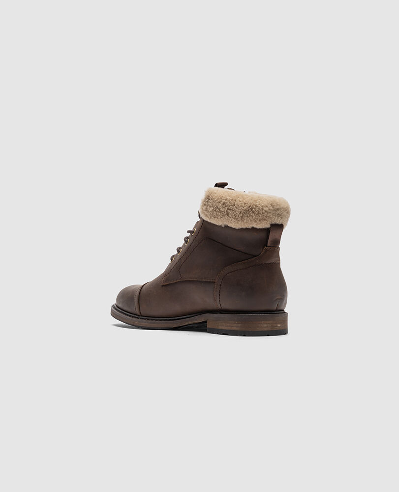 Dobson Cold Climate Military Boot, CHOCOLATE NB, Flat Lay