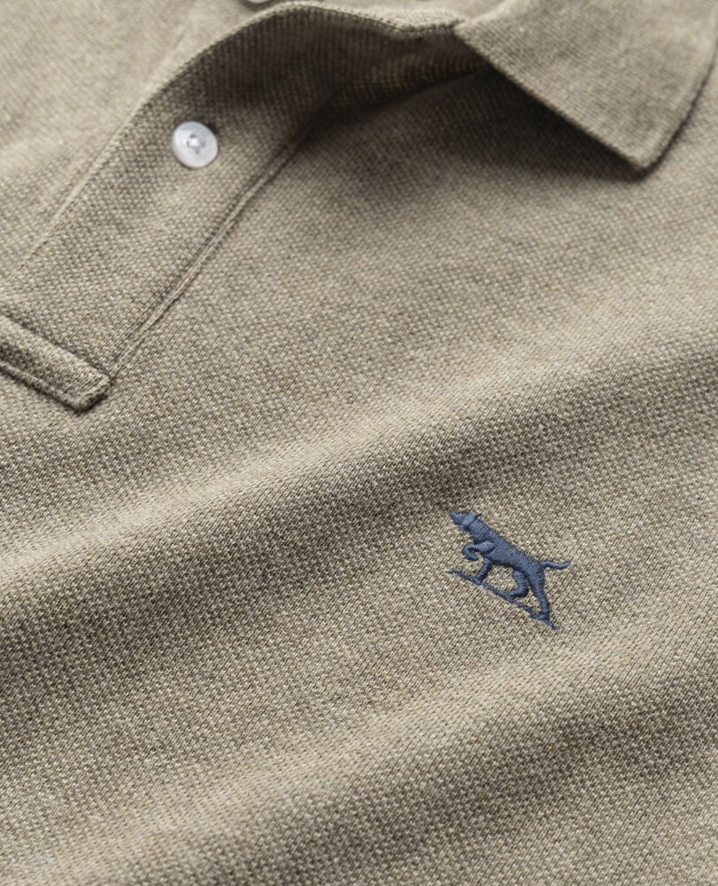 Long Sleeve Sports Fit Gunn Polo, LATTE, Detail 2