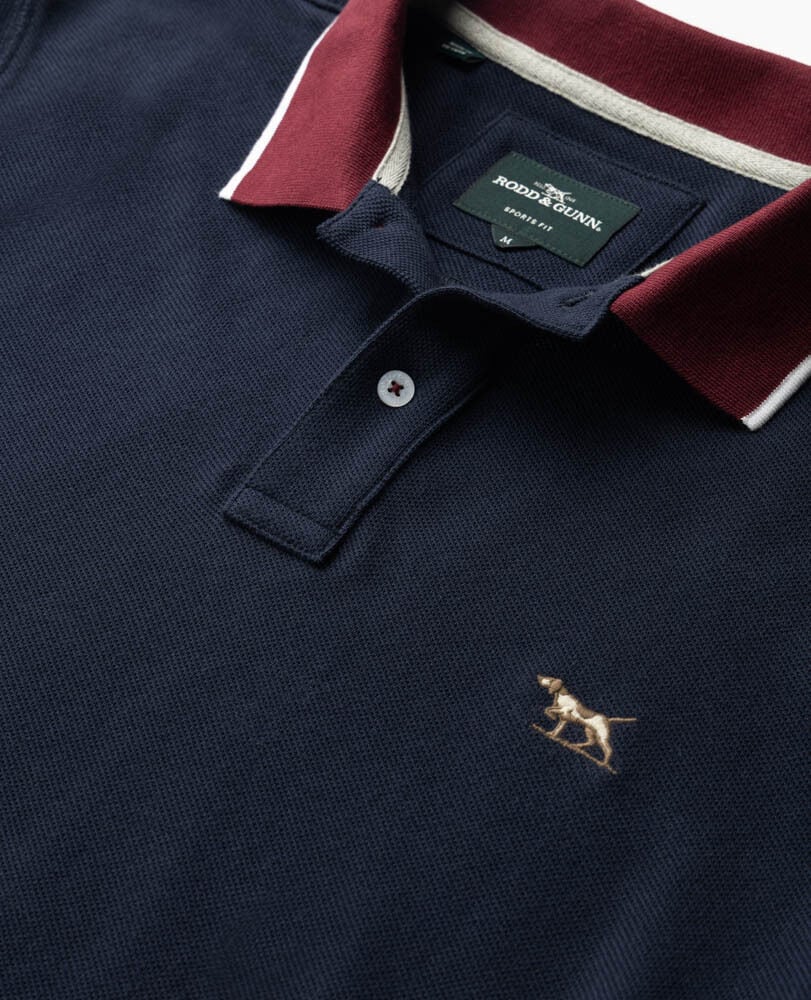 New Lynn Sports Fit Polo, ECLIPSE, Detail 2