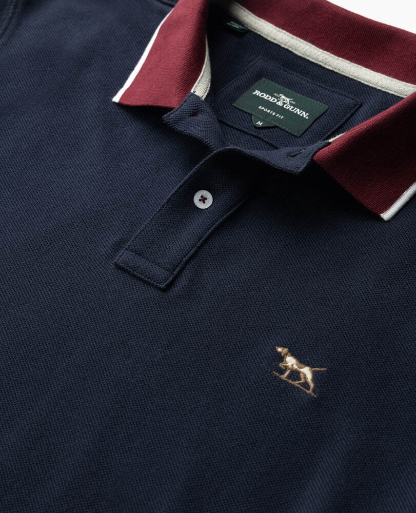 New Lynn Sports Fit Polo, ECLIPSE, Detail 2