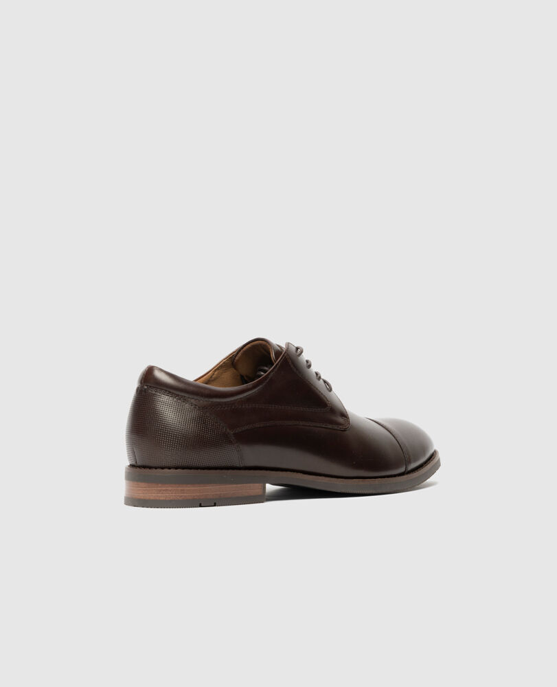 Loburn Derby Shoe, CHOCOLATE, Back